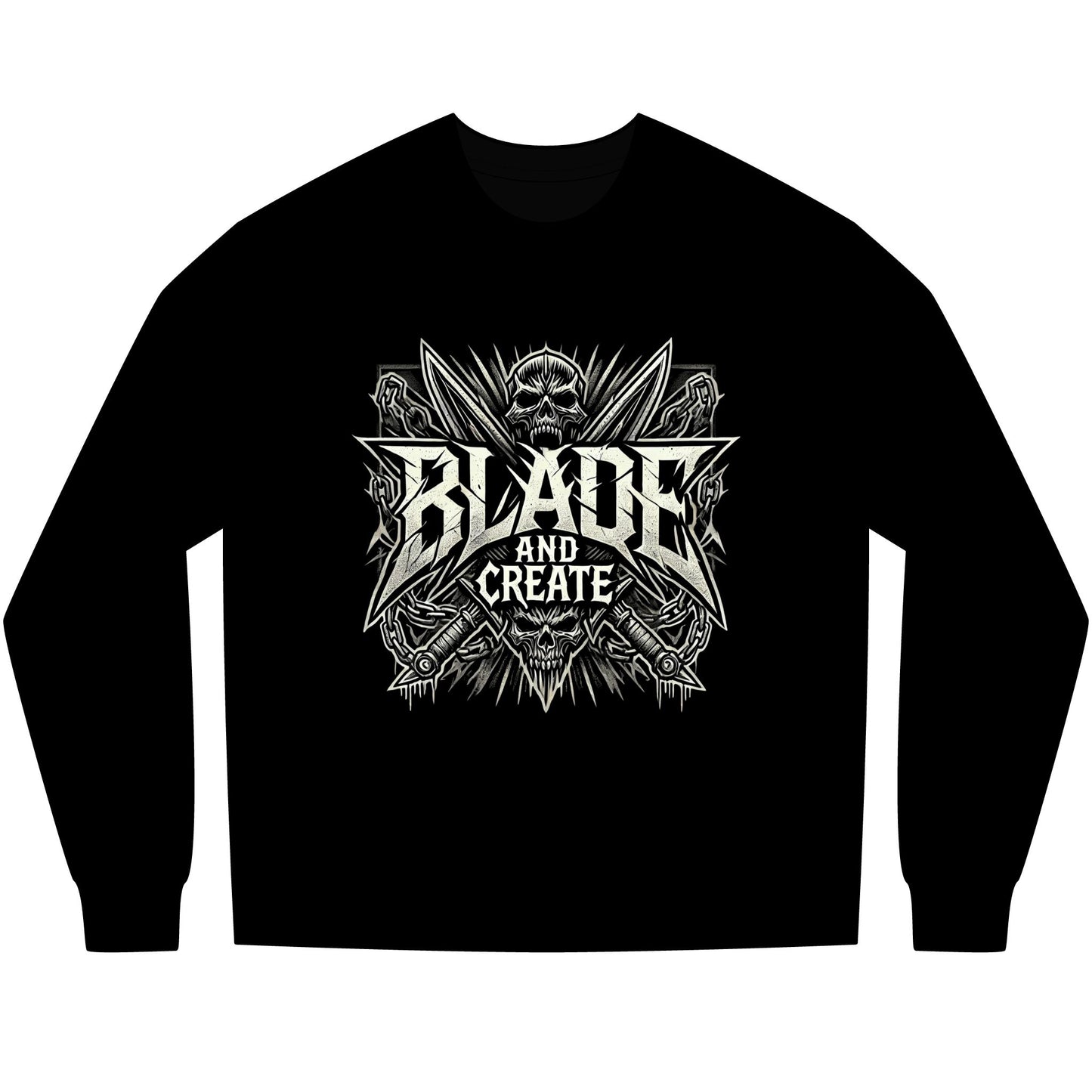 Blades and Skulls Long Sleeve Tee