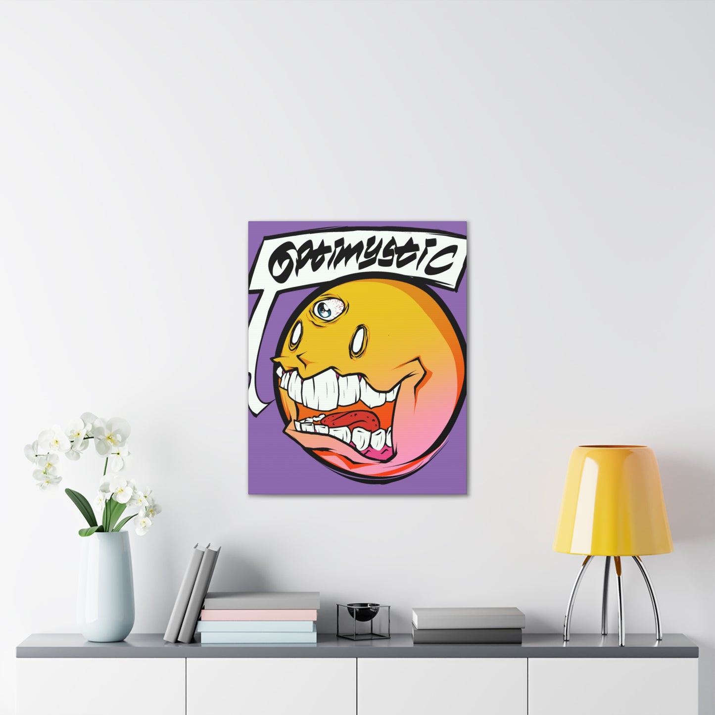 OptiMystic Crazy Face Canvas Print