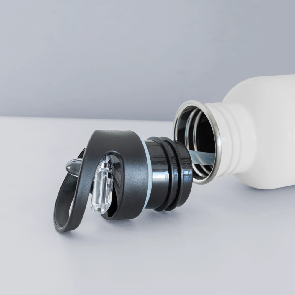 Thrashed Water Bottle - white