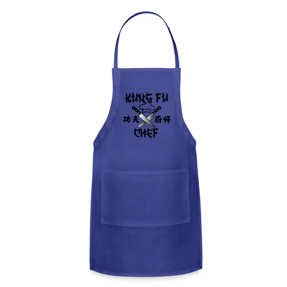 Kung Fu Chef Apron - royal blue