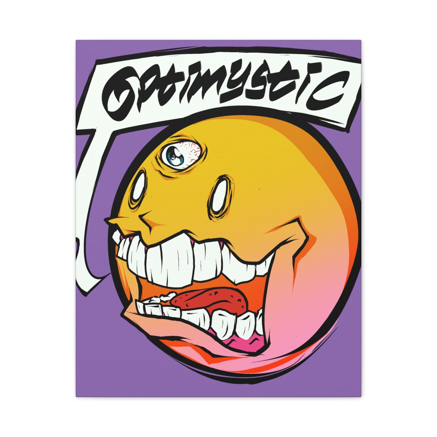 OptiMystic Crazy Face Canvas Print