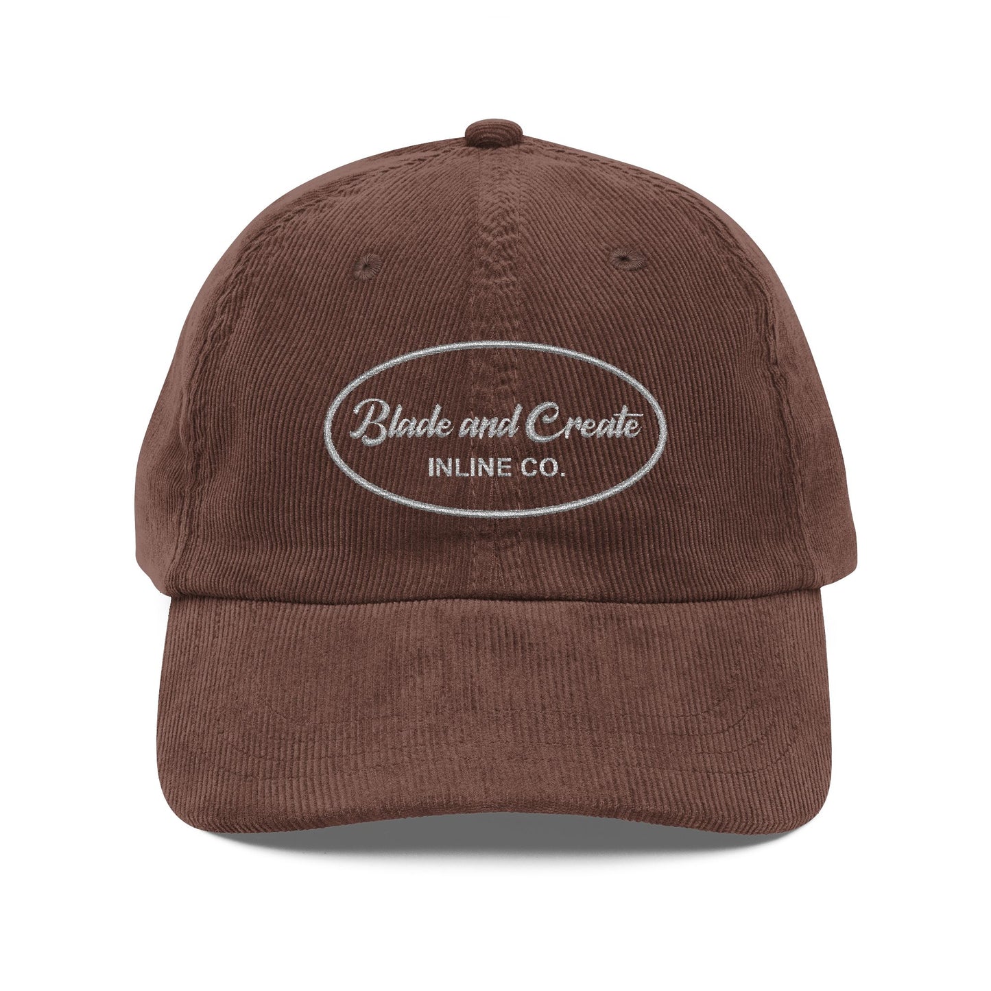 Oval Logo Corduroy Hat (Embroidered)