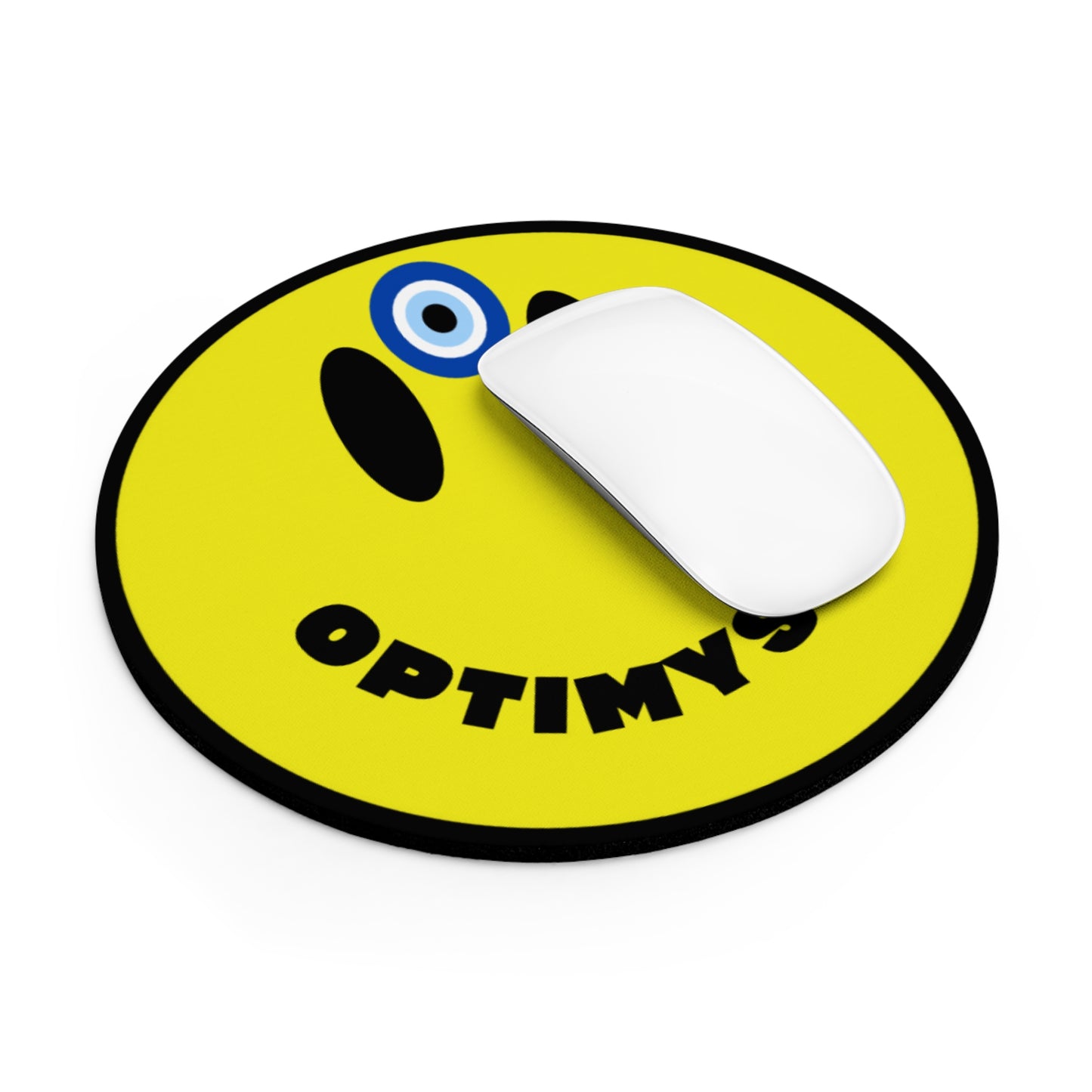 Optimystic Smiley Face Mouse Pad