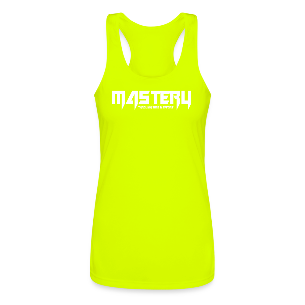 “Mastery” Women’s Performance Tank Top - neon yellow