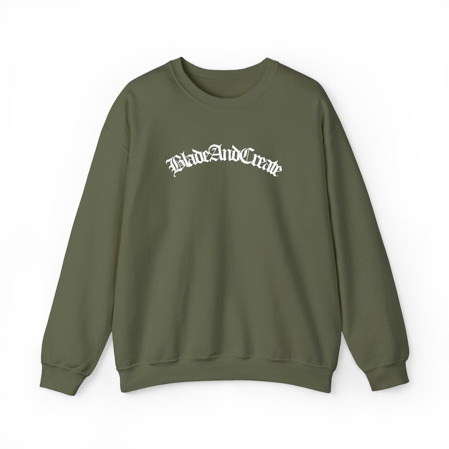 Old English Crew Neck Sweat Shirt (Embroidered)