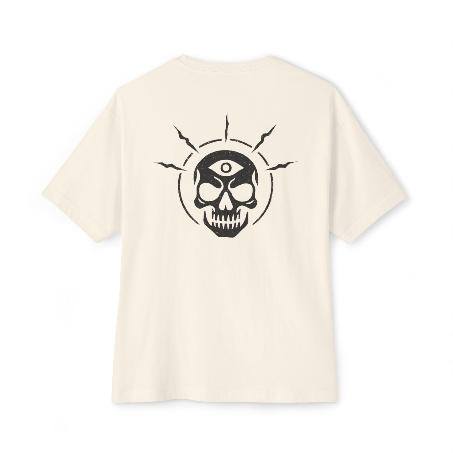 Mystic Minds - Front Letters / Back Skull - Soft Boxy Tee