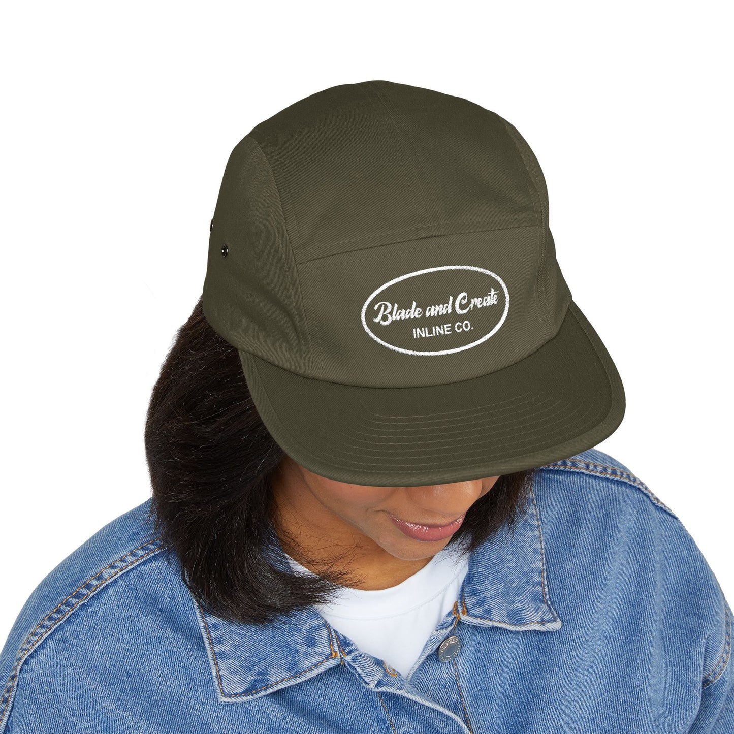 Classic Oval Logo 5-Panel Cap (Embroidered)