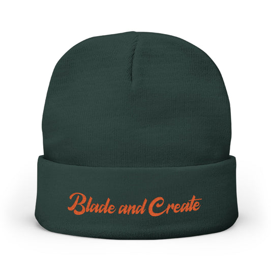 Classic Logo Beanie - Green/Orange (Embroidered)