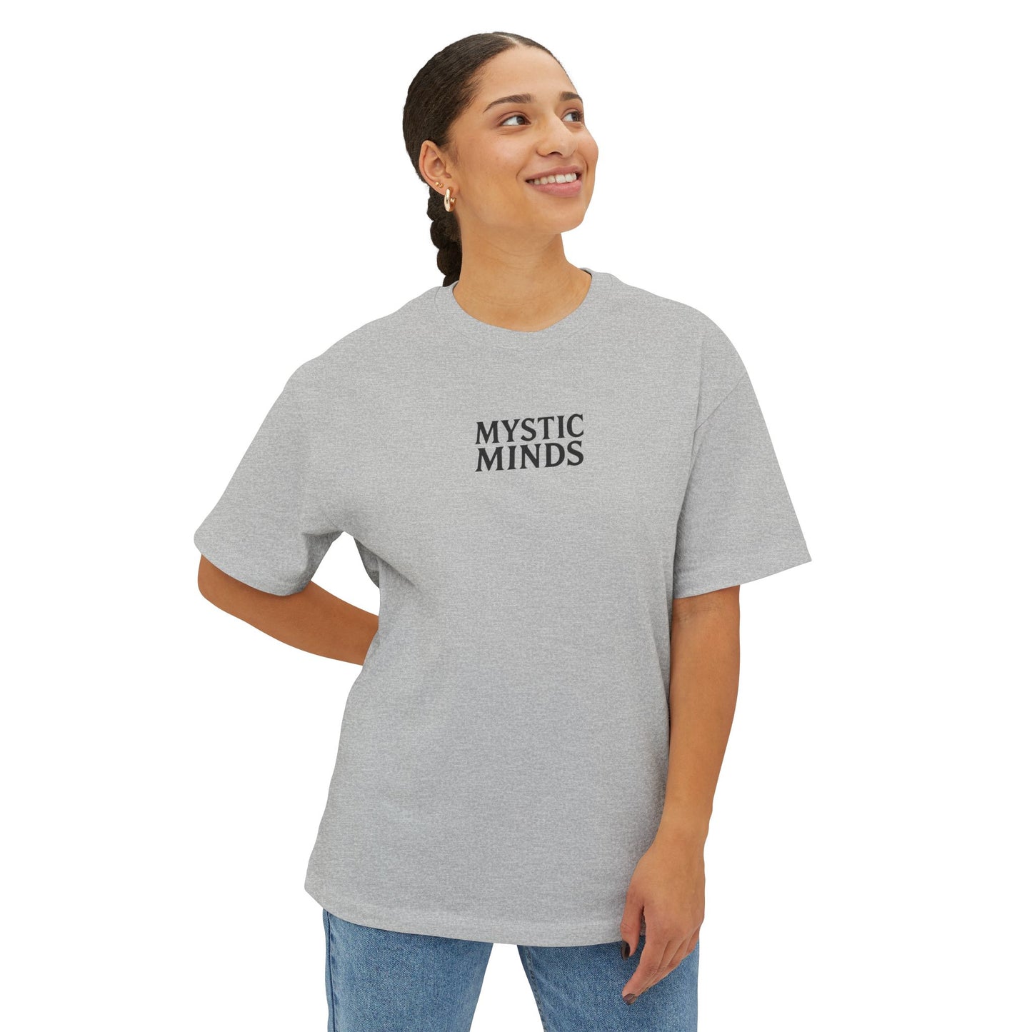 Mystic Minds - Front Letters / Back Skull - Soft Boxy Tee