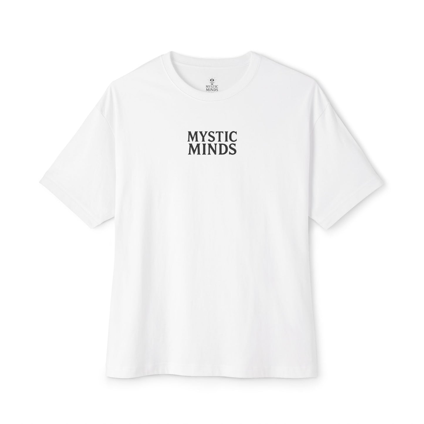 Mystic Minds - Front Letters / Back Skull - Soft Boxy Tee