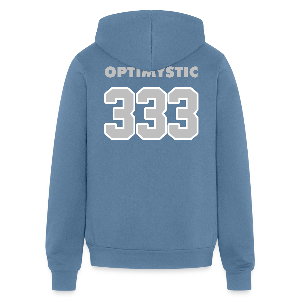 OptiMystic - 333 Healers Zip Hoodie - steel blue