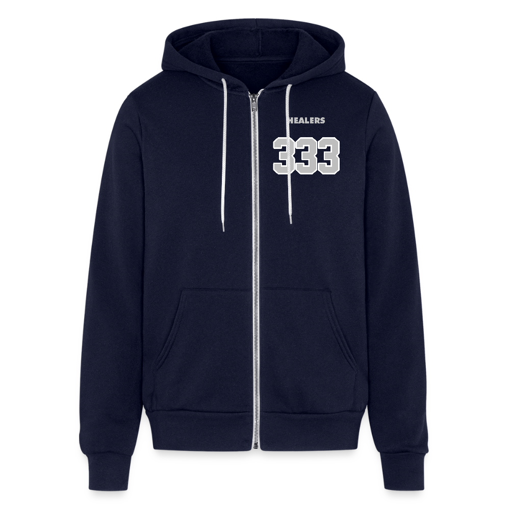 OptiMystic - 333 Healers Zip Hoodie - navy