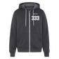 OptiMystic - 333 Healers Zip Hoodie - charcoal grey
