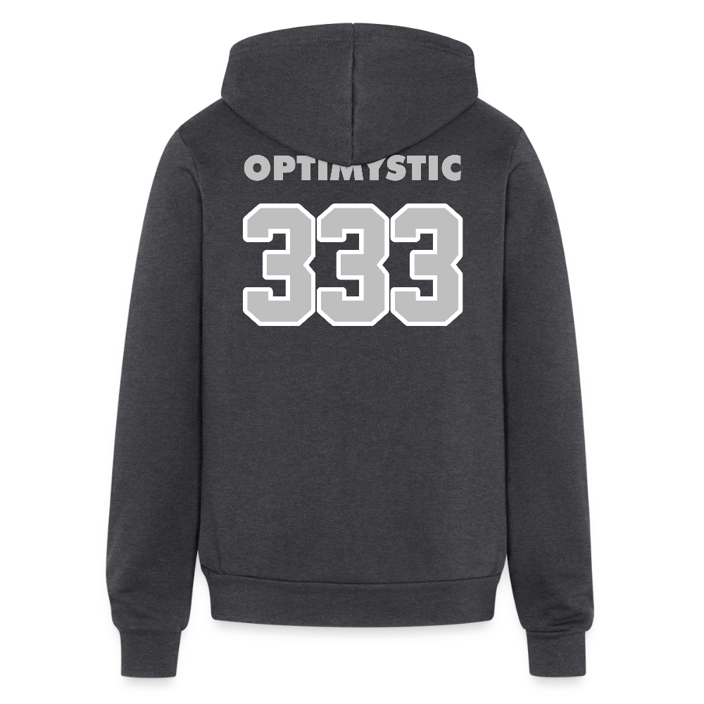 OptiMystic - 333 Healers Zip Hoodie - charcoal grey