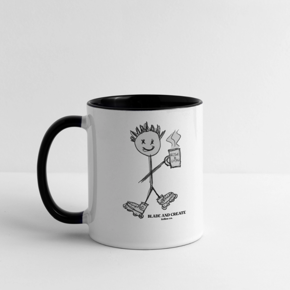 Rise & Grind Mug - white/black