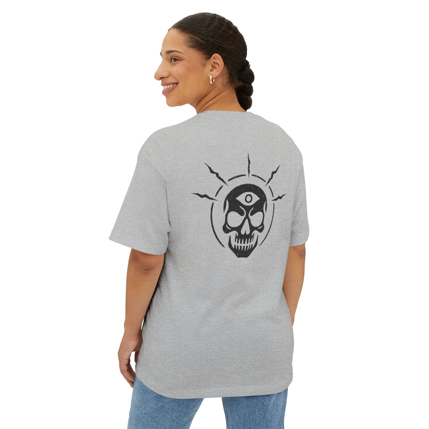 Mystic Minds - Front Letters / Back Skull - Soft Boxy Tee