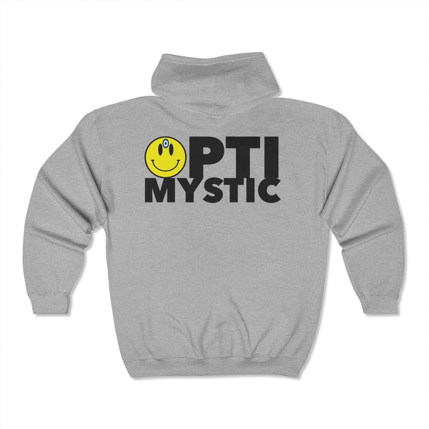 OptiMystic Smiley Face Zip Hoodie
