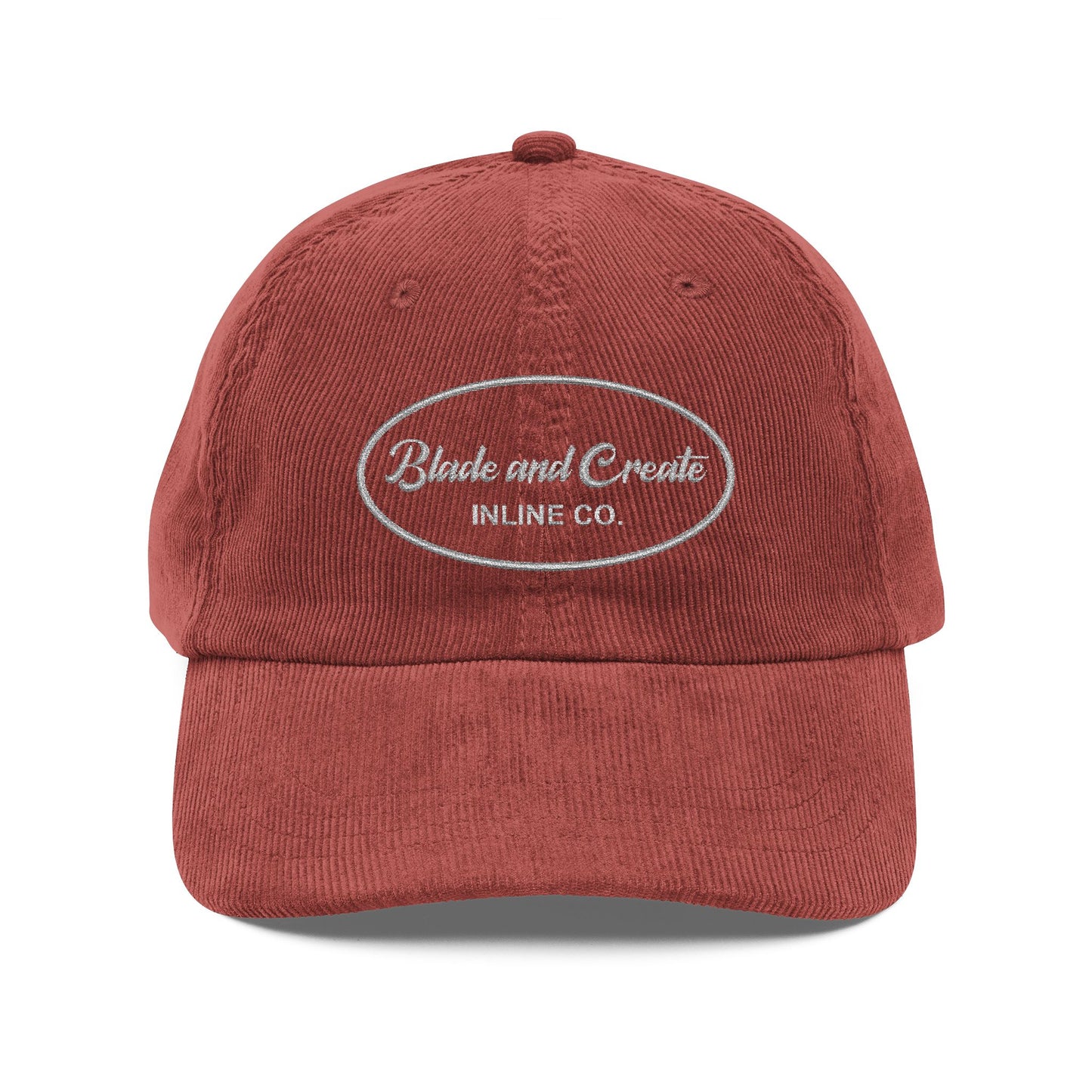 Oval Logo Corduroy Hat (Embroidered)
