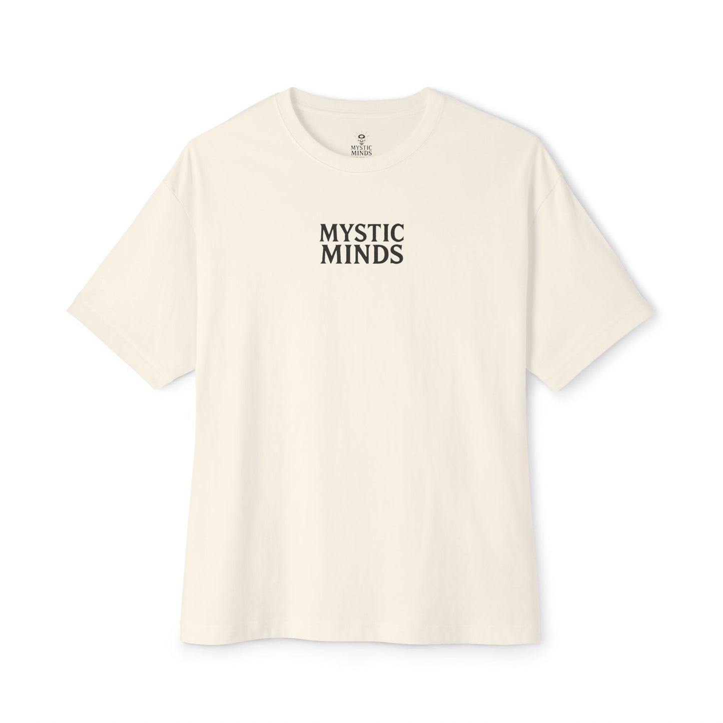 Mystic Minds - Front Letters / Back Skull - Soft Boxy Tee