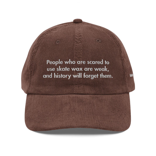 Scared Corduroy Hat (Embroidered)